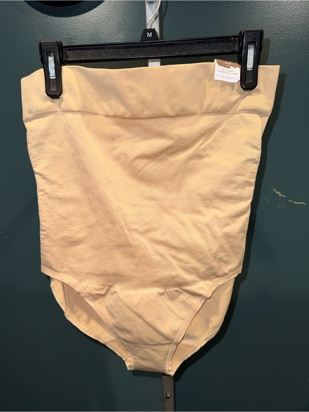 Cacique High-Waist Shaping Shorts in Cream